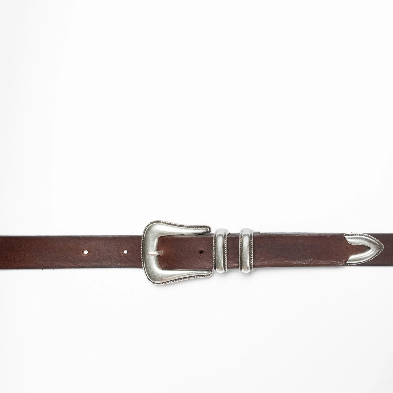 Western Silver Belt dark brown - Image 3
