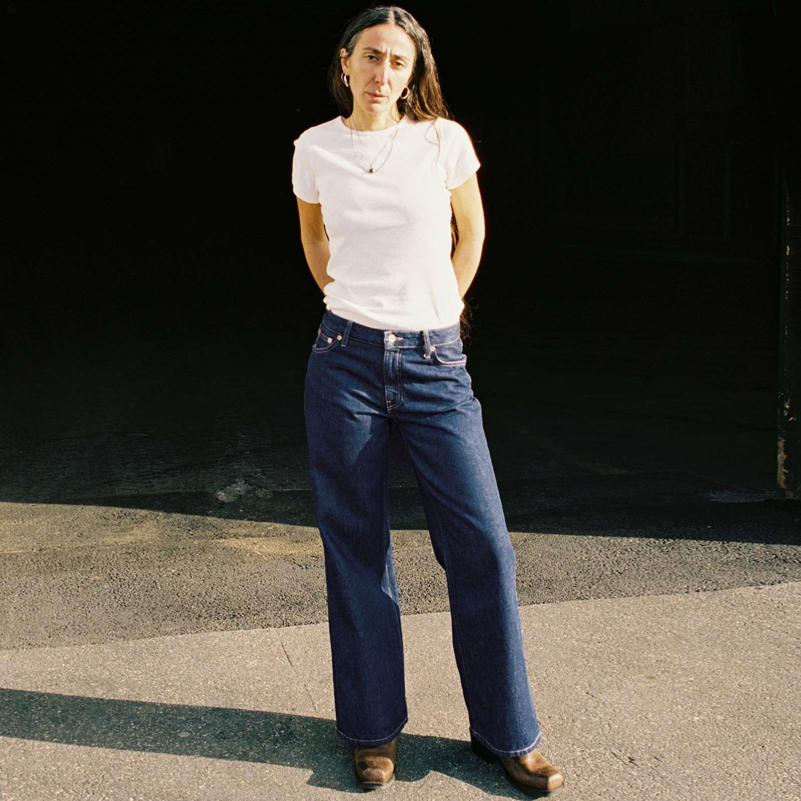 Wide Heidi classic blue