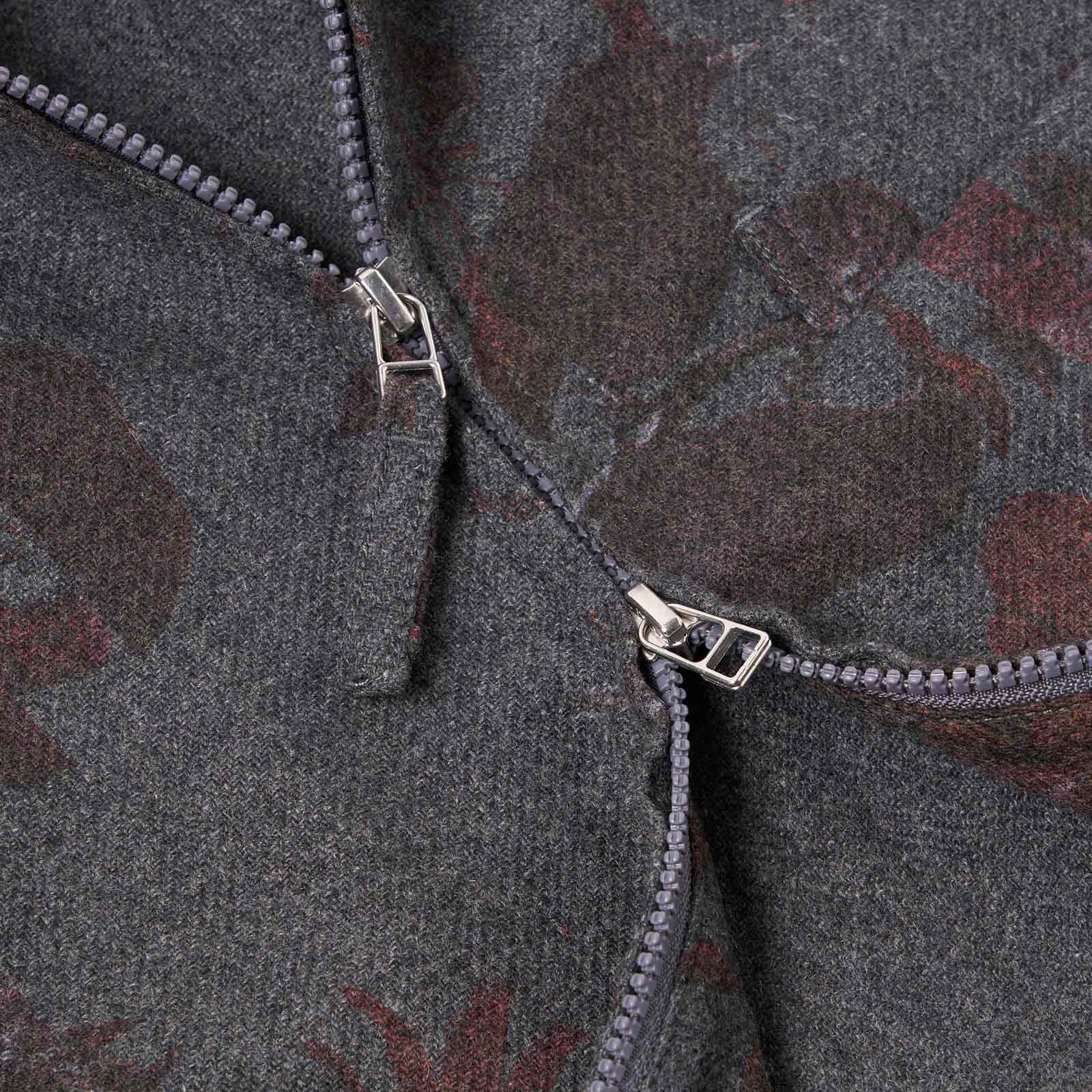 Windcheater Printed Flannel mid grey - Image 5