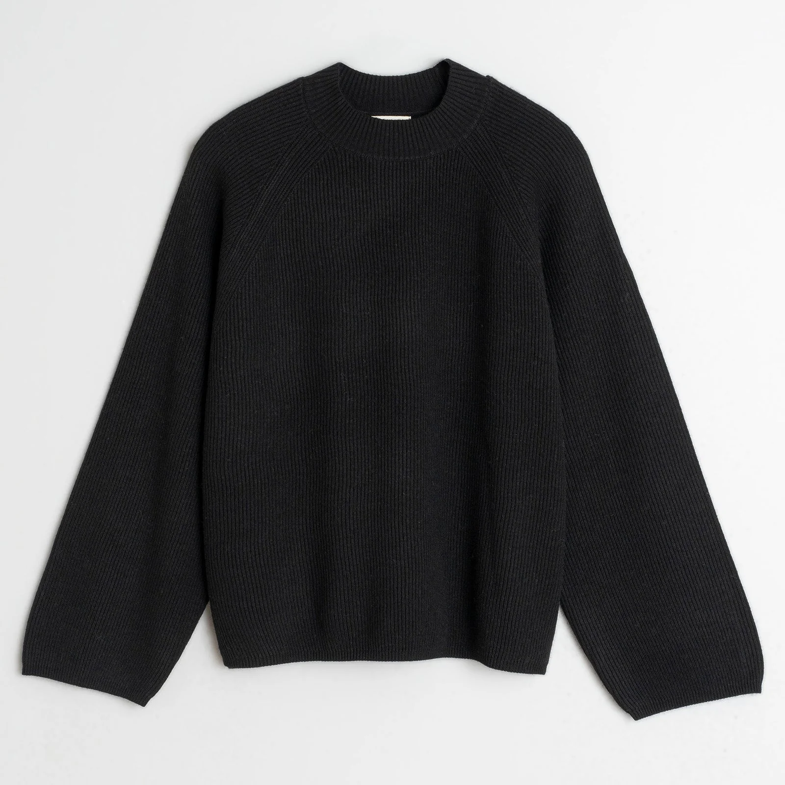 Wool Knit Jumper black - Image 4