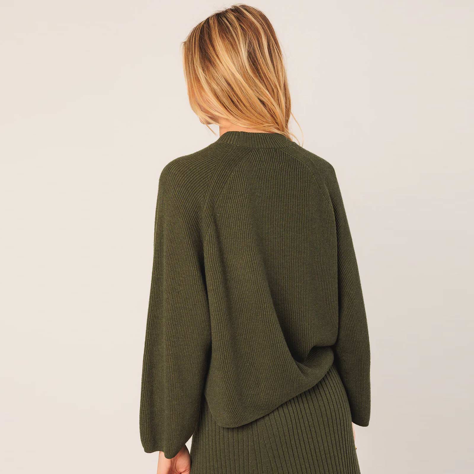 Wool Knit Jumper khaki - Image 2