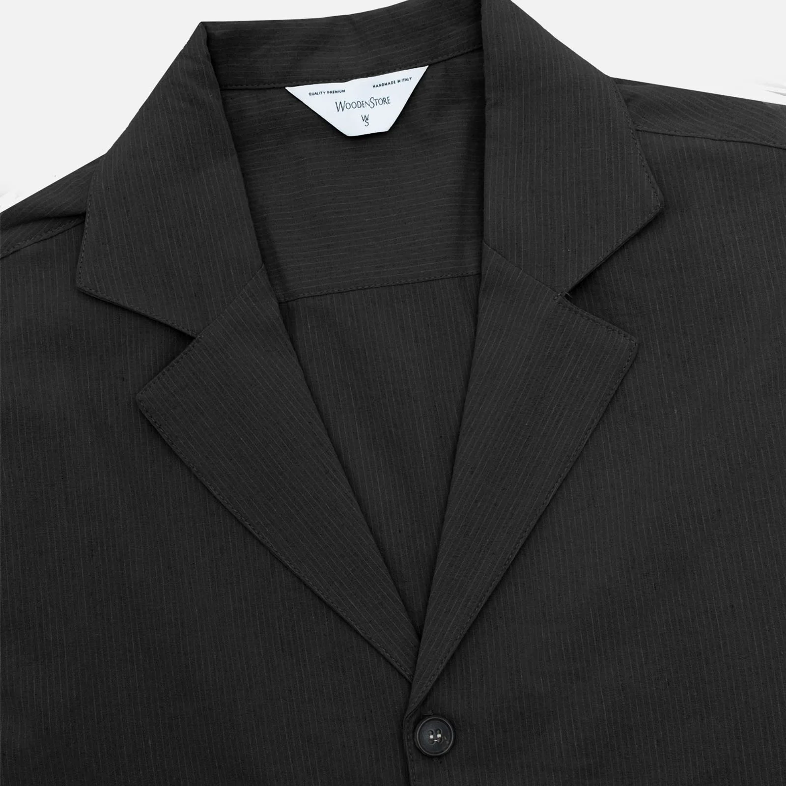 Yuki Shirt nero gessato - Image 3