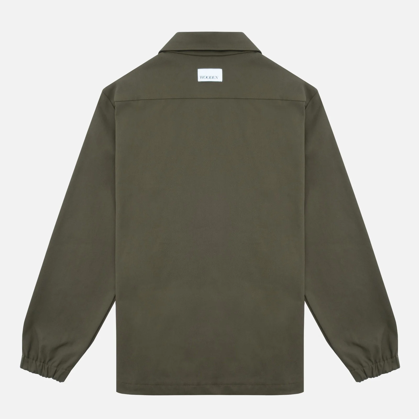 Zip Shirt verde vy - Image 2